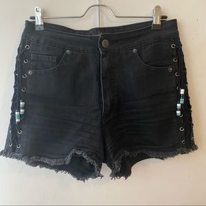 Custom denim shorts